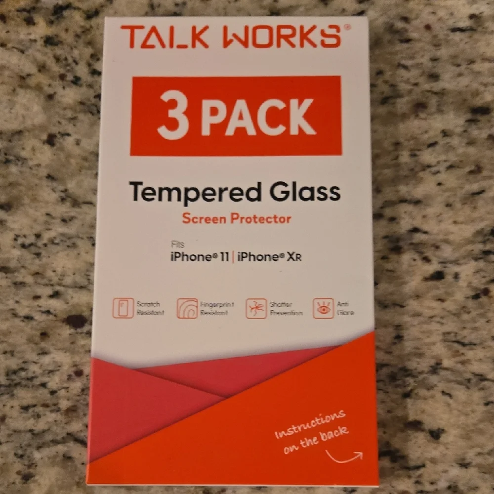 Tempered Glass Screen Protector 3 Pack for iPhone 11/XR - Red